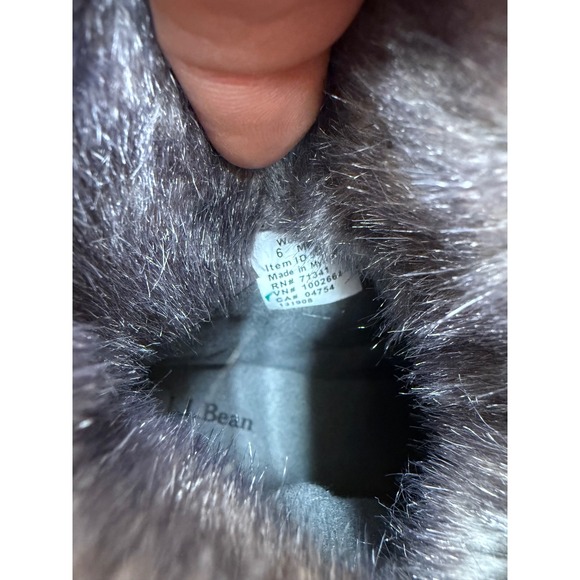 LL Bean Rangeley Pac Boot Mid Waterproof Insulated Black Winter Boots Women 6 - Picture 6 of 16